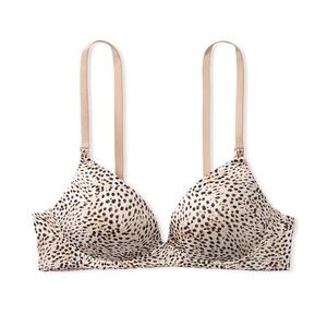 Victoria’s Secret Body By Victoria Wireless Nursing Bra No Wire Lace Leopard
